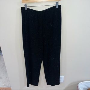 Victor Costa black sparkle pants